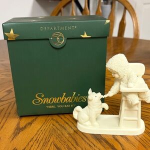 Department 56 Snowbabies Porcelain Figurine - Here You Eat It!